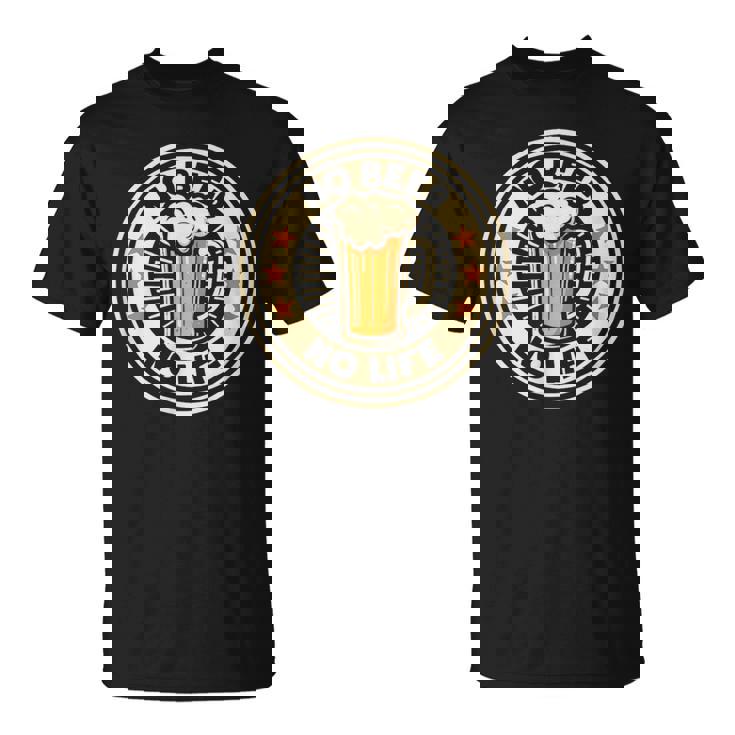 No Beer No Life ヴィンテージドリンク ビール愛好家 ビールファン向け Tシャツ