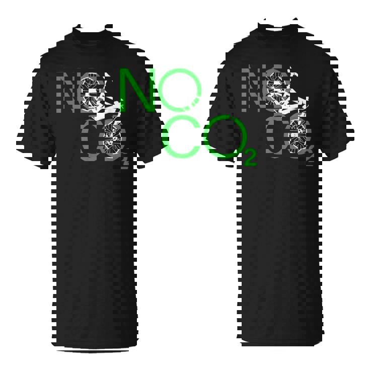 No Co2 サイクリング 気候変動対策 グリーンエネルギー Mtb Tシャツ