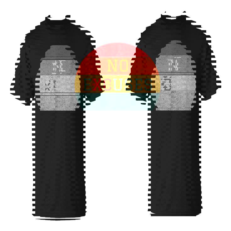 No Excuses クロスカントリー 陸上競技 ランニング Tシャツ