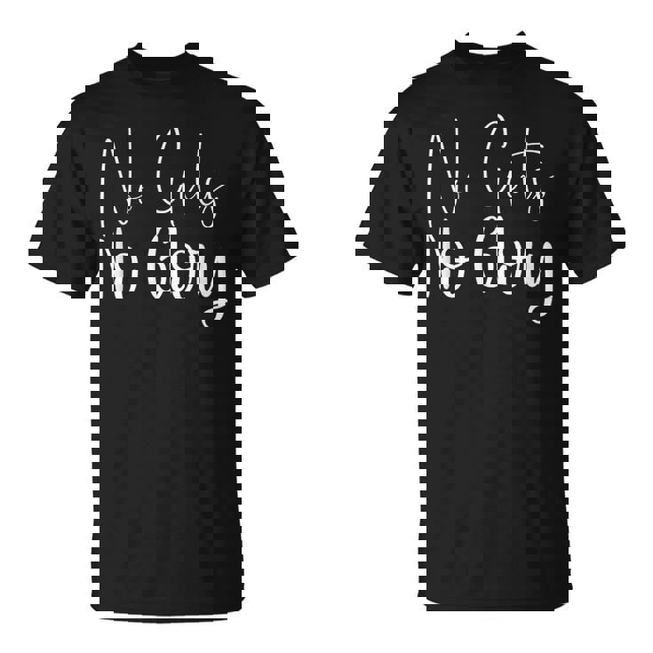 No Guts No Glory ジム ハッスル 成功 モチベーションアップ Tシャツ