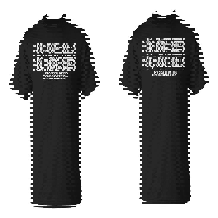 No More Beer シャツ 句読点 Matters メンズ レディース 面白い Tシャツ