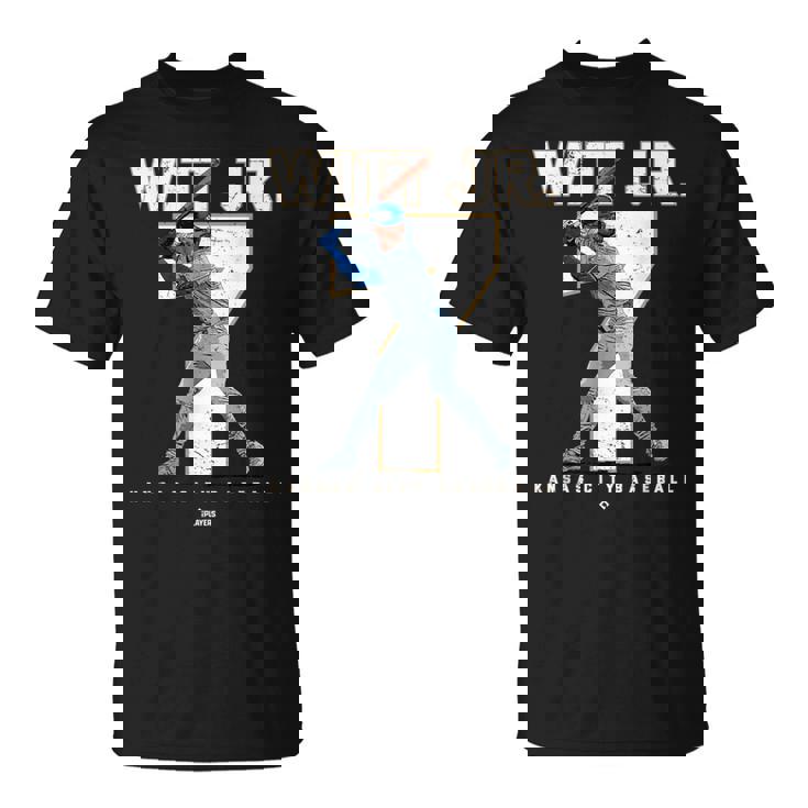 Number And Portrait Bobby Witt Jr Kansas City Mlbpa Tシャツ