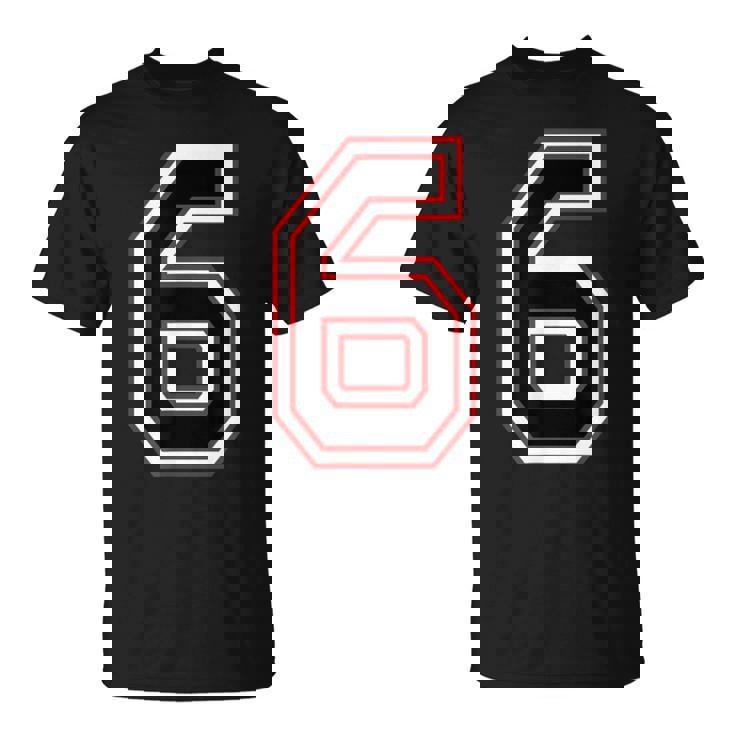 Number Numero 6 6番 Tシャツ