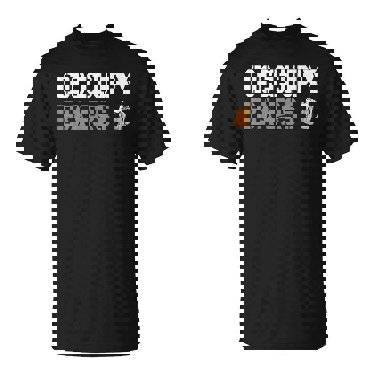 Occupy Bars pace Parody Of Occupy Mars Tシャツ