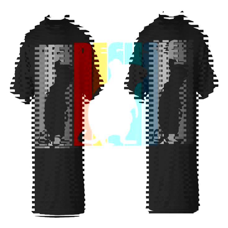 Octodon Degus 格言 ヴィンテージ シルエット レトロ デグ Tシャツ