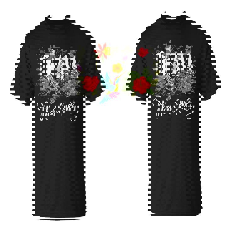 Ohana Means Family ハワイ ハイビスカス 花 70年代 レトロ ハワイアン Tシャツ