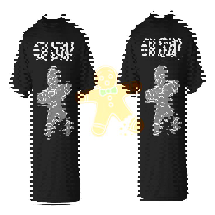 Ohnap ジンジャーブレッドマン クッキー 骨折脚 面白い Tシャツ
