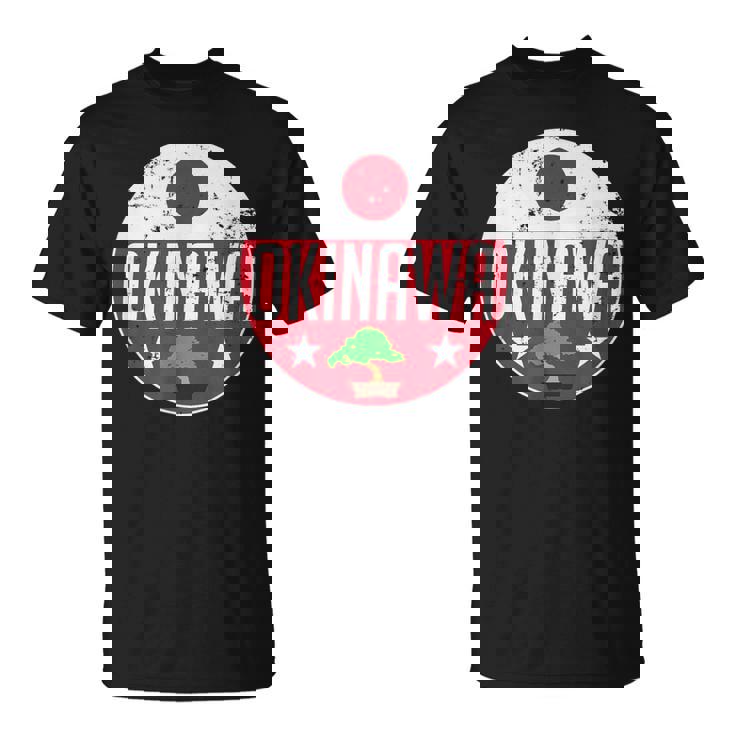 Okinawa Japanintage Flag Bonsai Tree Karateouvenir Tシャツ