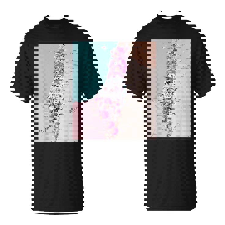 Palestine Map Palestinians Map Tシャツ