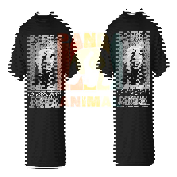 Panda Is Mypirit Animal かわいいパンダヴィンテージパンダ Tシャツ