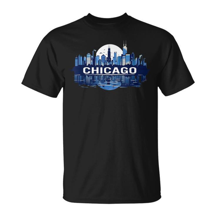 Panorama Du Centre-Ville De Chicago T-Shirt