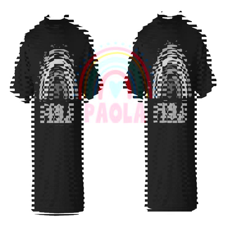Paola Nombre Personalizado Mito Leyenda Rosa Fiesta De Cumpleaños Camiseta unisex