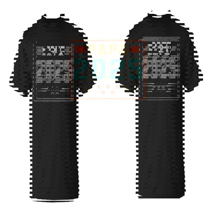 Papa 2025 初めての父の日 新しい父親 父性 Tシャツ