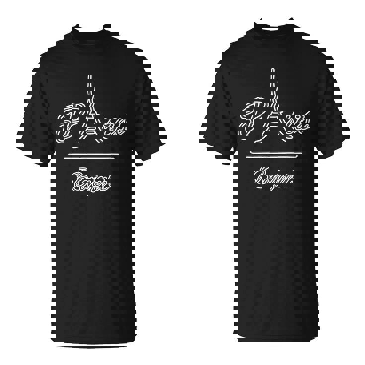 Paris パリ・フランス【エッフェル塔】Bonjour ボンジュール【世界の都市】旅行観光 お土産 かわいい おしゃれ Tシャツ