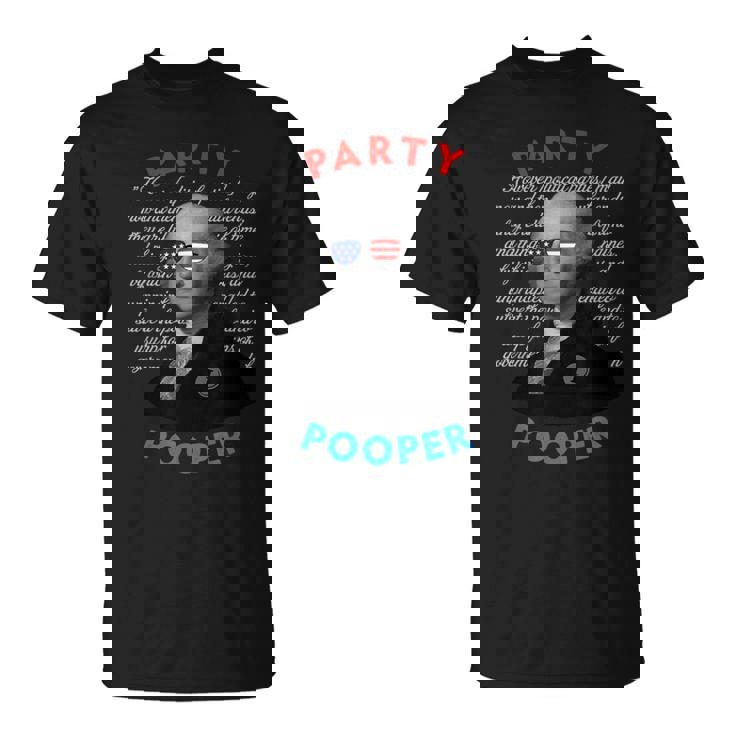 Party Pooper 面白い独立無党派投票者 7月4日 Tシャツ