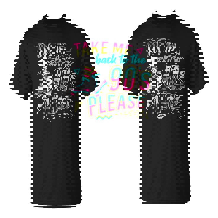 Patín De Los 90 Diseño Para Una Chica Patinadora In Mangas Camiseta unisex