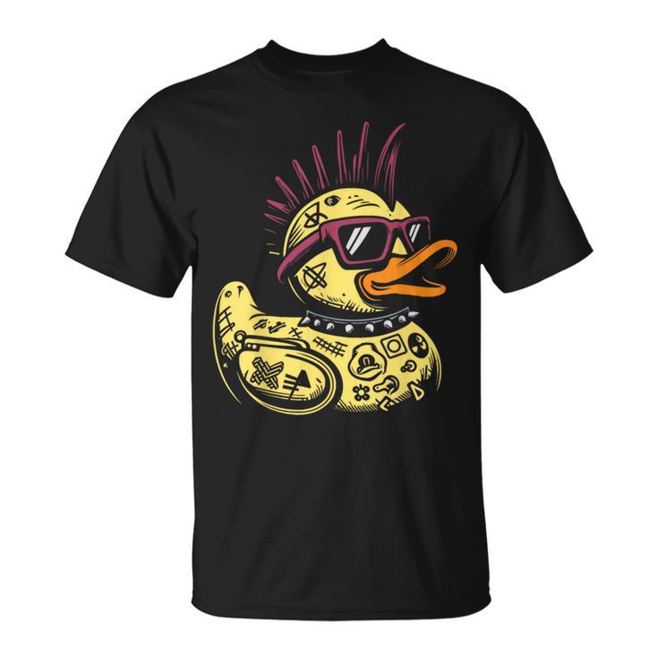 Pato Punk Rocker Punk Camiseta unisex