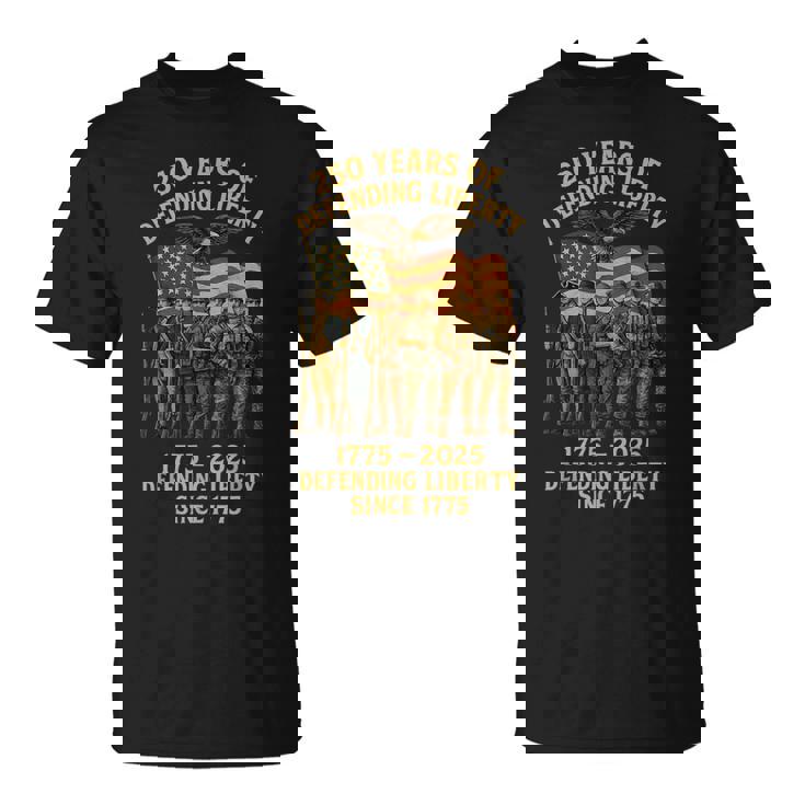 Patriotic Usa Army Us Military Parade 250Th Anniversary 2025 T-Shirt
