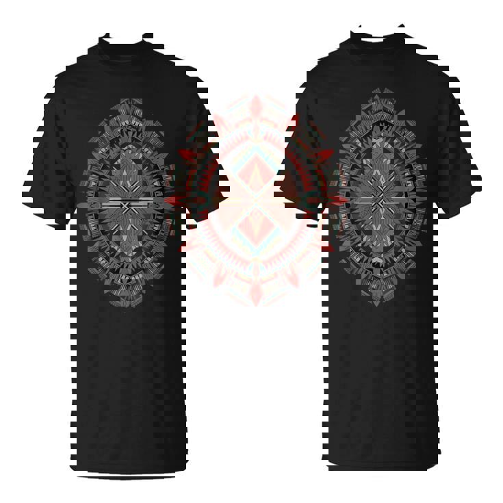Patrón Tribal Indio Arte Tribal Nativo Americano Camiseta unisex