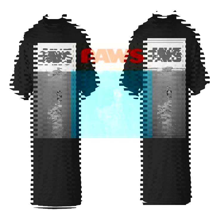 Paws Cat ファニーtシャツ、子猫映画ポスターパロディ Tシャツ