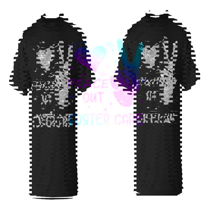 Peace Out フォスターケア 養子縁組 ごっちゃの日 2023 Tシャツ