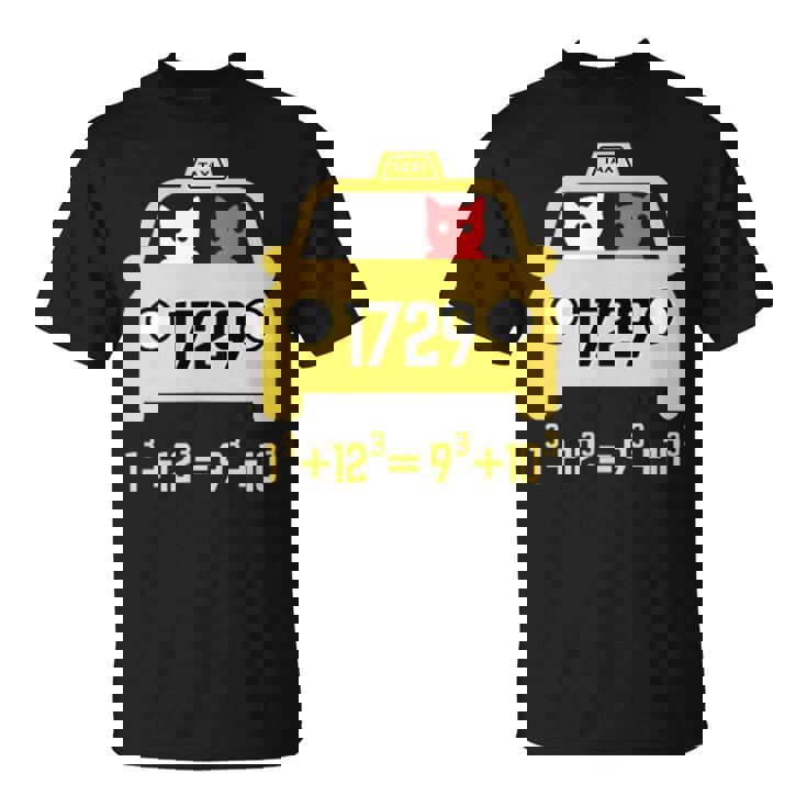 Penredpen タクシーキャット、ラマヌジャンタクシータクシー番号 1729 Tシャツ