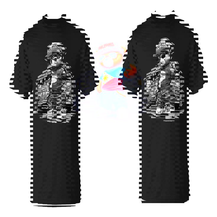 Philippines フィリピン ジプニー テディベア フィリピンの国旗 Tシャツ