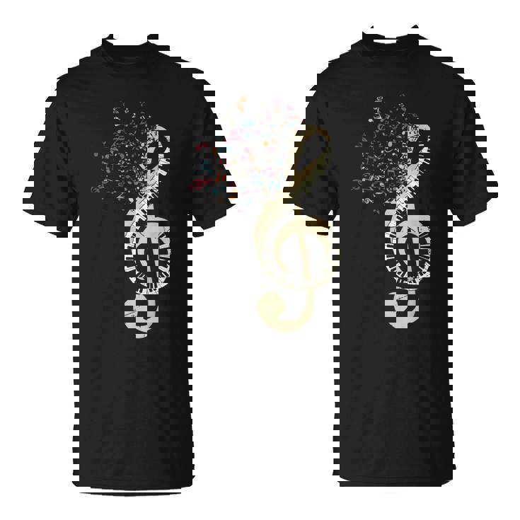 Pianist クラシカル楽器 ト音記号キーボード ピアノ Tシャツ