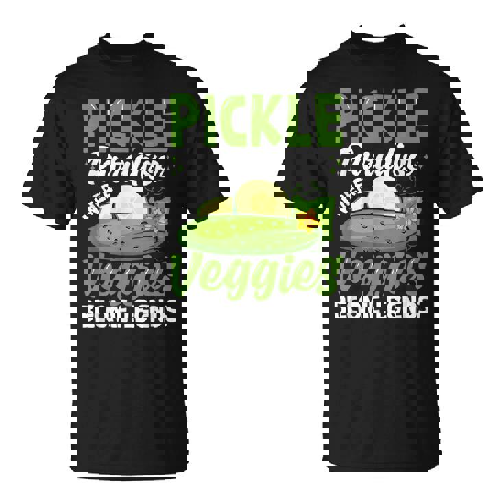 Pickle Paradiese Wherveggie For Pickle Paradiese ピクルスギフトとキュウリ用 Tシャツ