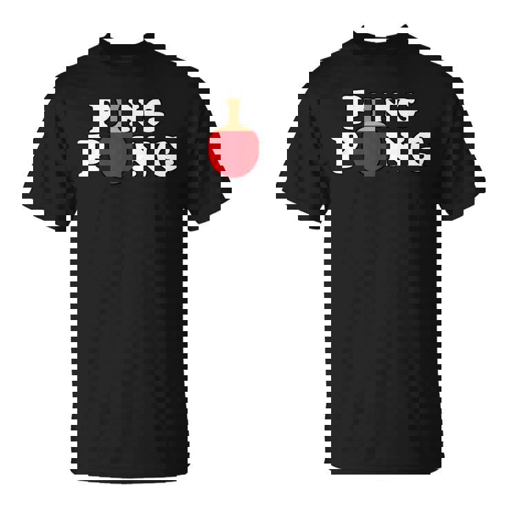 Ping Pong ピンポン卓球 おもしろレトロ Tシャツ