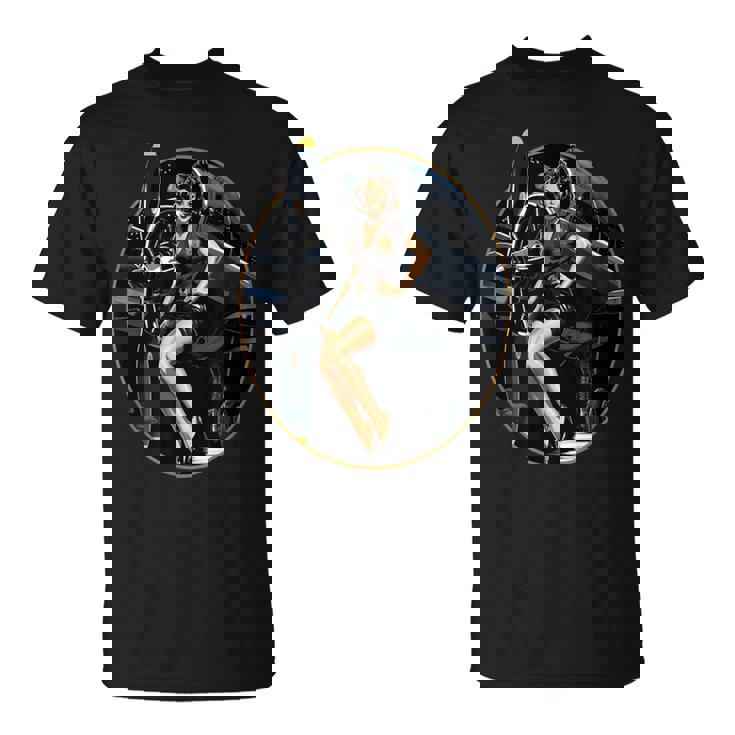 Pinup Girl Warbird 軍用航空機 航空機 Tシャツ