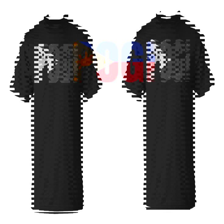 Pogi フィリピンのスラングとフィリピン国旗。 Tシャツ
