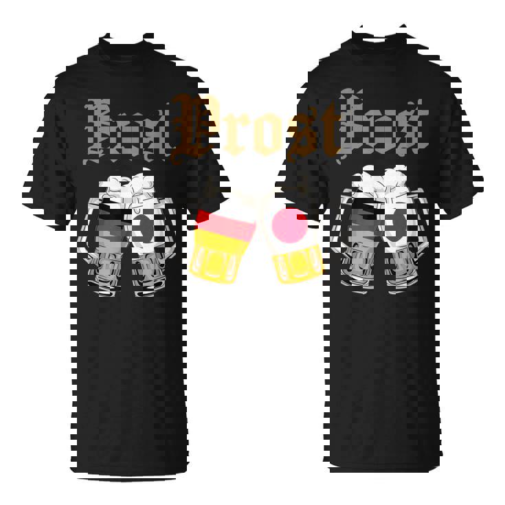 Prost ドイツ-日本オクトーバーフェストビールマグ 旗デザイン Tシャツ