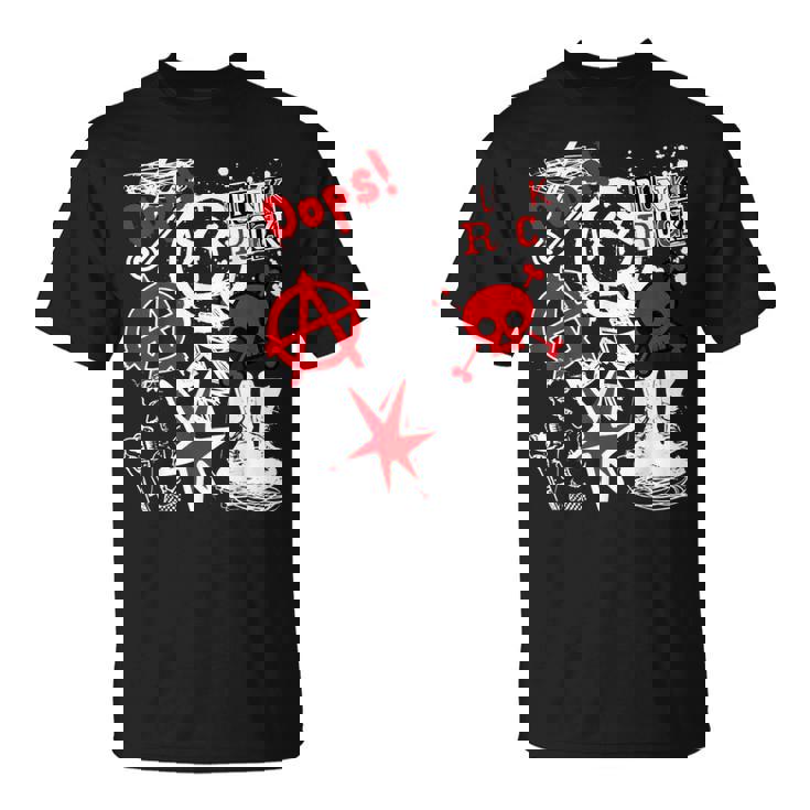 Punk's Not Dead ブラック&レッド Tシャツ