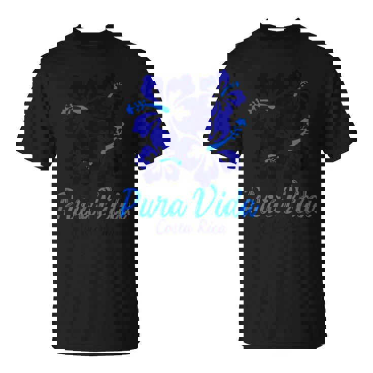Puraida コスタリカ ブルー ハイビスカス Tシャツ