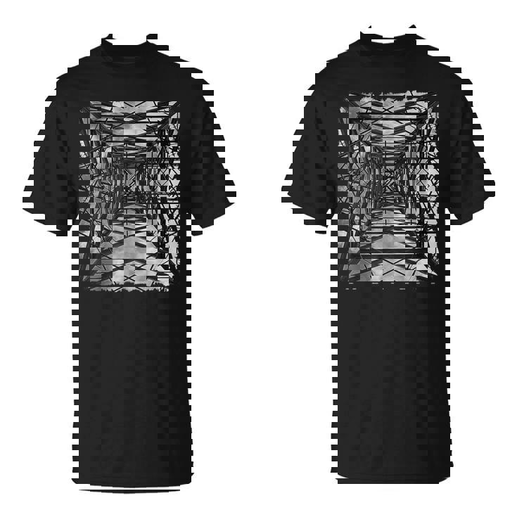 Pylon East London イングランド写真アートワーク アンティーク調 Tシャツ