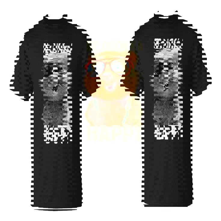 Be Quokka Happy クオッカ・ビー・クオッカ・ハッピー＆クオッカとスマイル Tシャツ