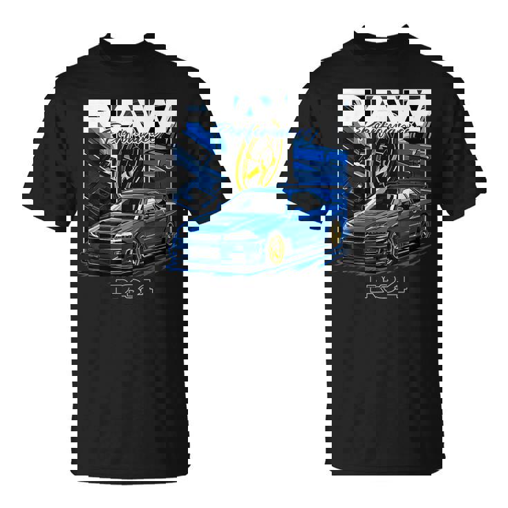 R34車 国産高性能車 ドリフトカー Gtr R34 Tシャツ