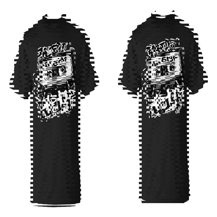 Raised On Oldchool Hip Hop レトロ ラップ カセット 80 90 Tシャツ