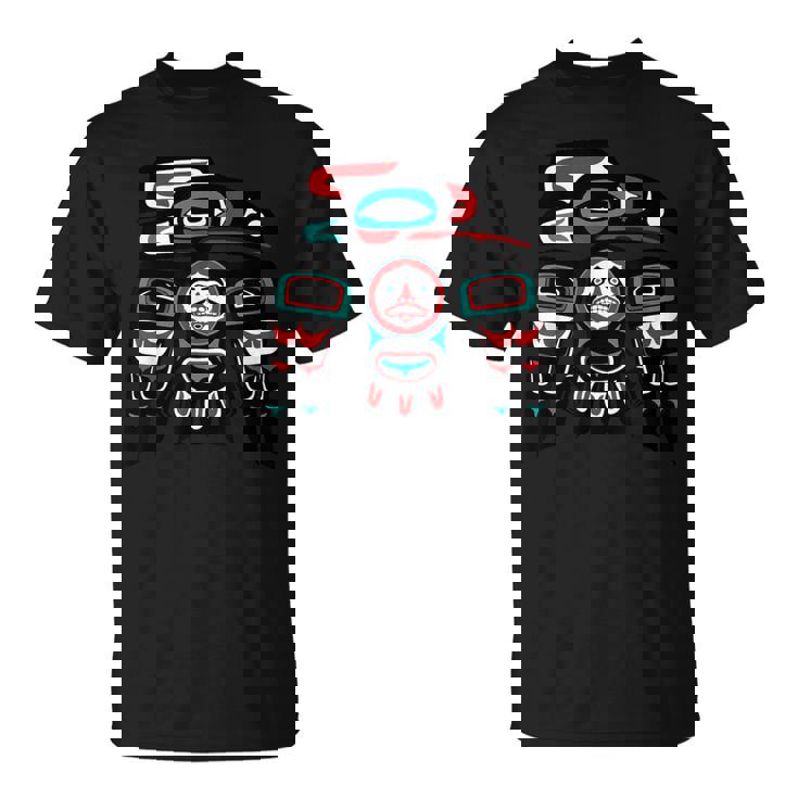 Raven ネイティブアメリカン プライド ハイダ トリンギット トーテム Tシャツ