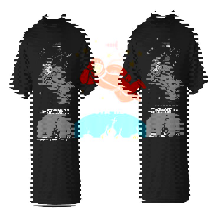 There's No God レトロ 無神論者 ユーリ ガガーリン スペース Tシャツ