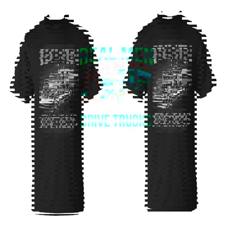Real Drive Trucks ビッグリグトラックドライバー Tシャツ