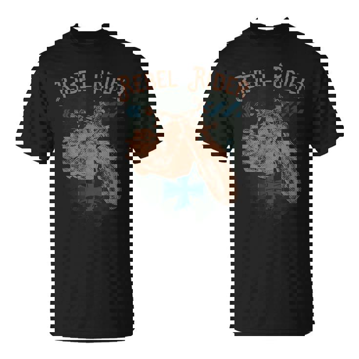 Rebel Rider オートバイ ビンテージ ロッカー バイカー Tシャツ
