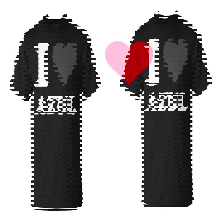 Red Heart I Love Azul Tシャツ