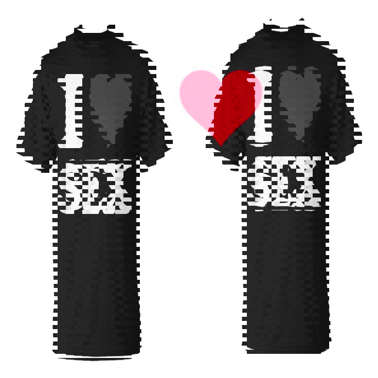 Red Heart I Loveex Tシャツ