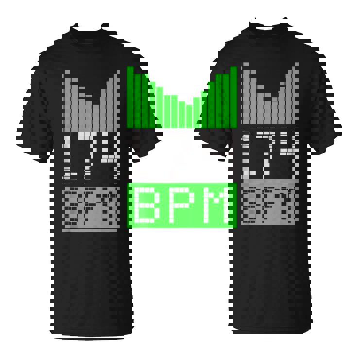 Regalo De Dj Dnb Jungle Party Raver De Drum & Bass 174 Bpm In Mangas Camiseta unisex