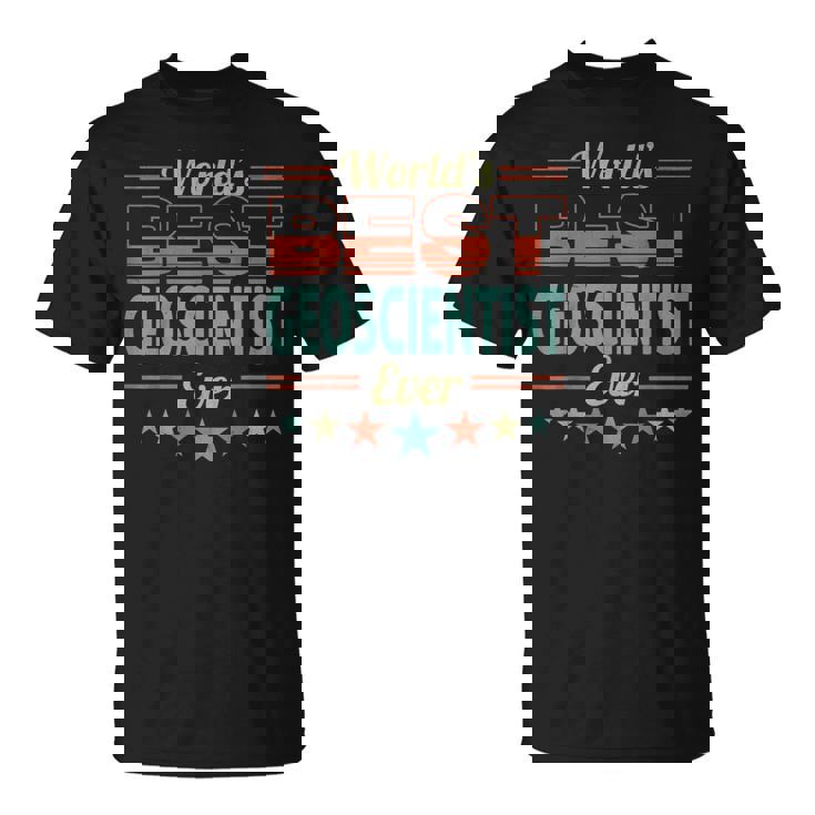Retro Badge Worlds Best Geoscientist Tシャツ