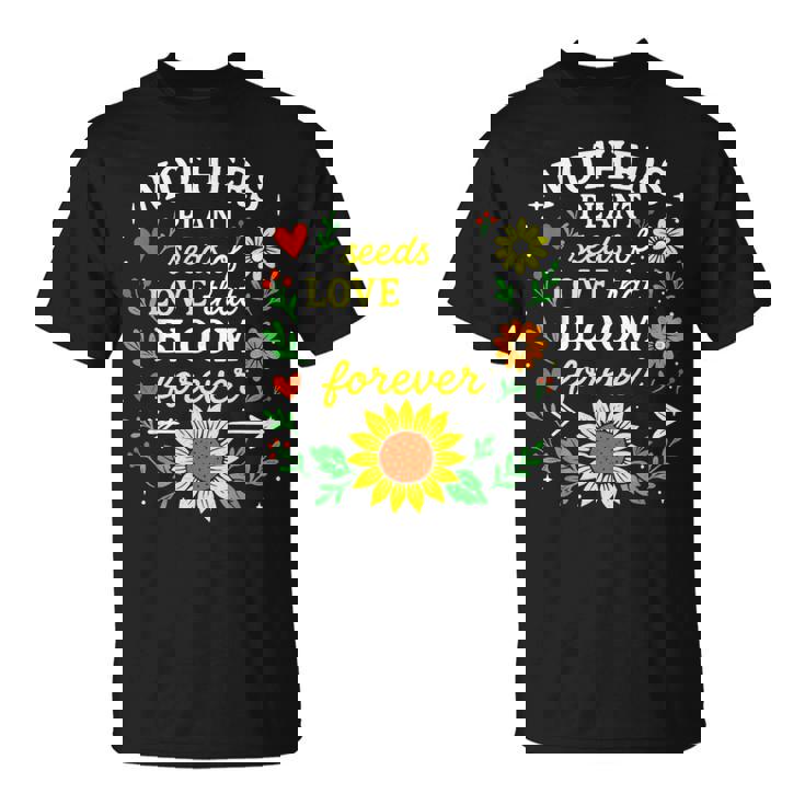Retro Floral Mama Flower Happy Mother's Day Girls T-Shirt