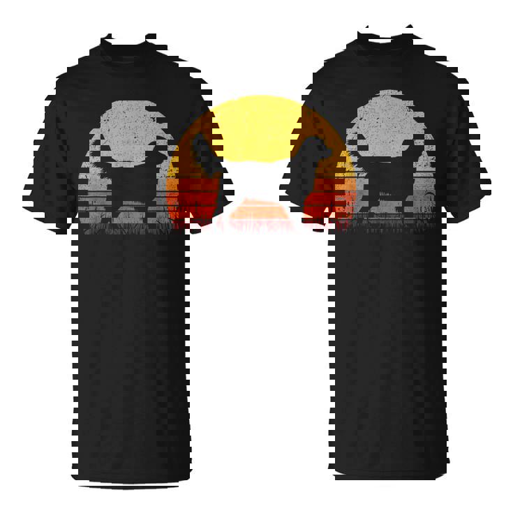 Retro Golden Retriever Dog Mom Dad Retriever Maglietta