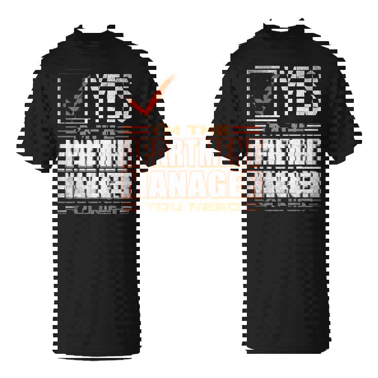 Retro Profession I'm The Apartment Manager Tシャツ